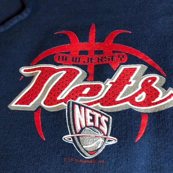 NBA Other - Vintage New Jersey Nets NBA Hooded Sweatshirt